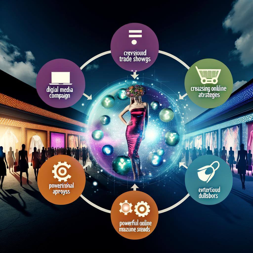 fashion brands digital marketing combined with regular marketing, trade shows and more